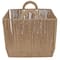 Simplify Small Vertical Weave Storage Basket with Round Handles